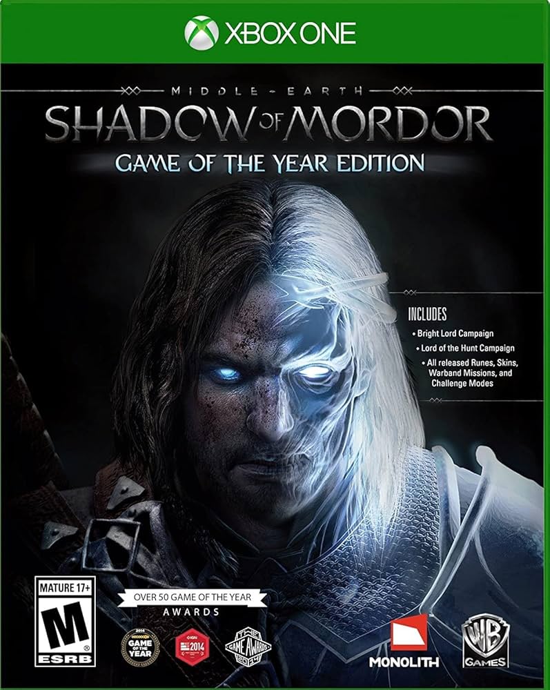 Middle earth Shadow of Mordor Xbox