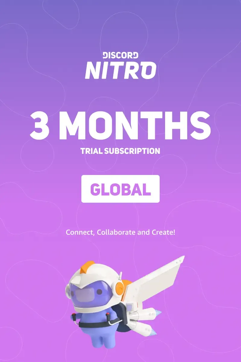 Discord Nitro - 3 Months Trial Subscription Gift