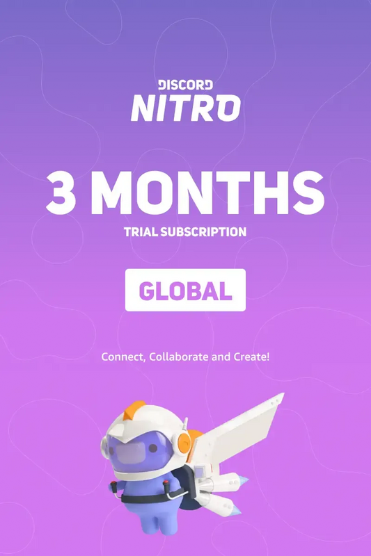 Discord Nitro - 3 Months Trial Subscription Gift